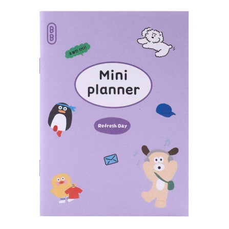 สมุดแพลนเนอร์ Ropamoda romane mini planner สีม่วง_1